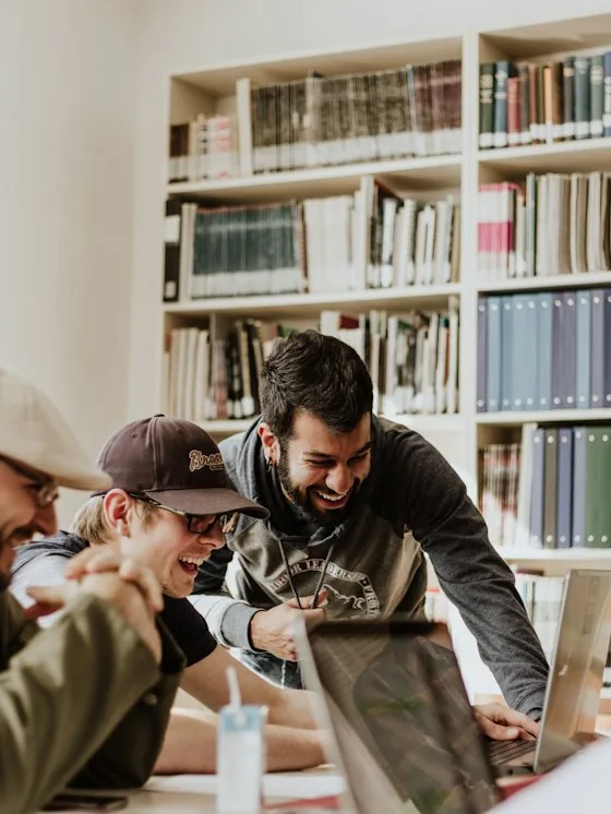 Students in a classroom representing an education institution