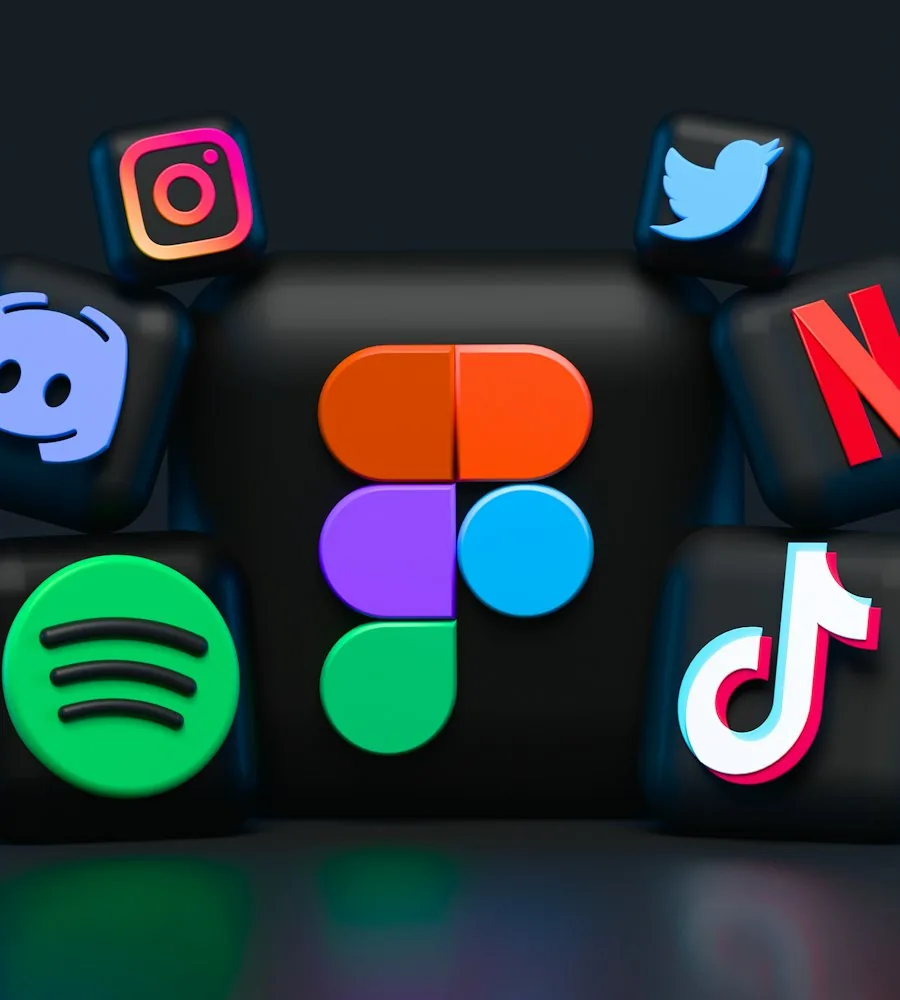 Designer reviewing thumbnail composition and color options on a monitor